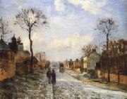 Camille Pissarro The Road to Louveciennes oil painting picture wholesale